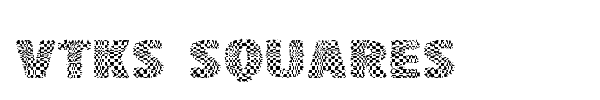 VTKS Squares font preview